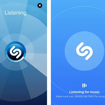 Shazam Listening Screen